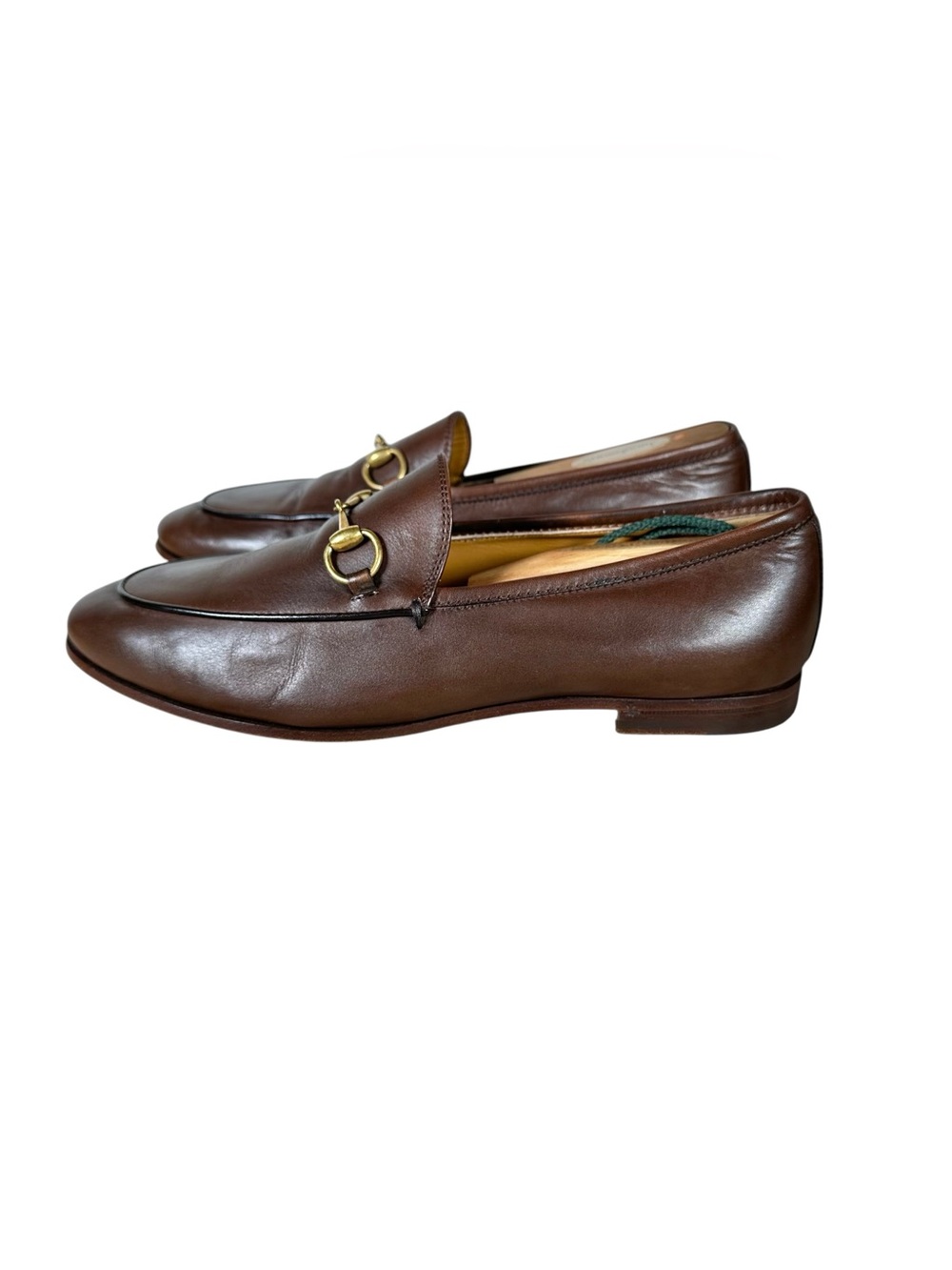 GUCCI Jordaan Horsebit loafer in dark brown leather - Picture 5 of 11